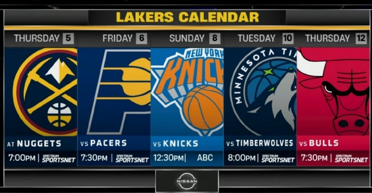 开云-强度如何？湖人后续5场对手：掘金 步行者 尼克斯 森林狼 公牛